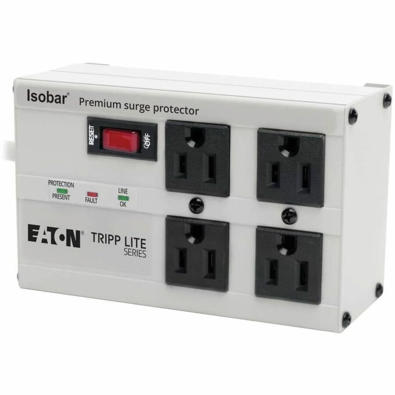 Tripp Lite by Eaton Isobar Ultra Surge 4 outlet 6' Cord Metal Housing 3330 Joules - Thumbnail 1