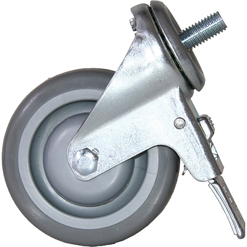 Chief Heavy-Duty Silver Rolling Casters - 4 Casters - Thumbnail 2