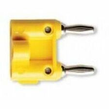 Pomona Double Banana Plug, Yellow