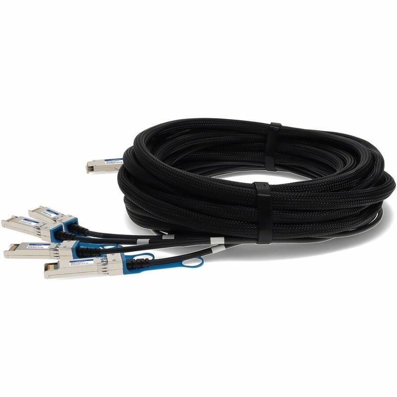 AddOn Cisco&reg; QSFP-4x10G-AC10M Compatible TAA Compliant 40GBase-CU QSFP+ to 4xSFP+ Direct Attach Cable (Active Twinax, 10m) - Thumbnail 2