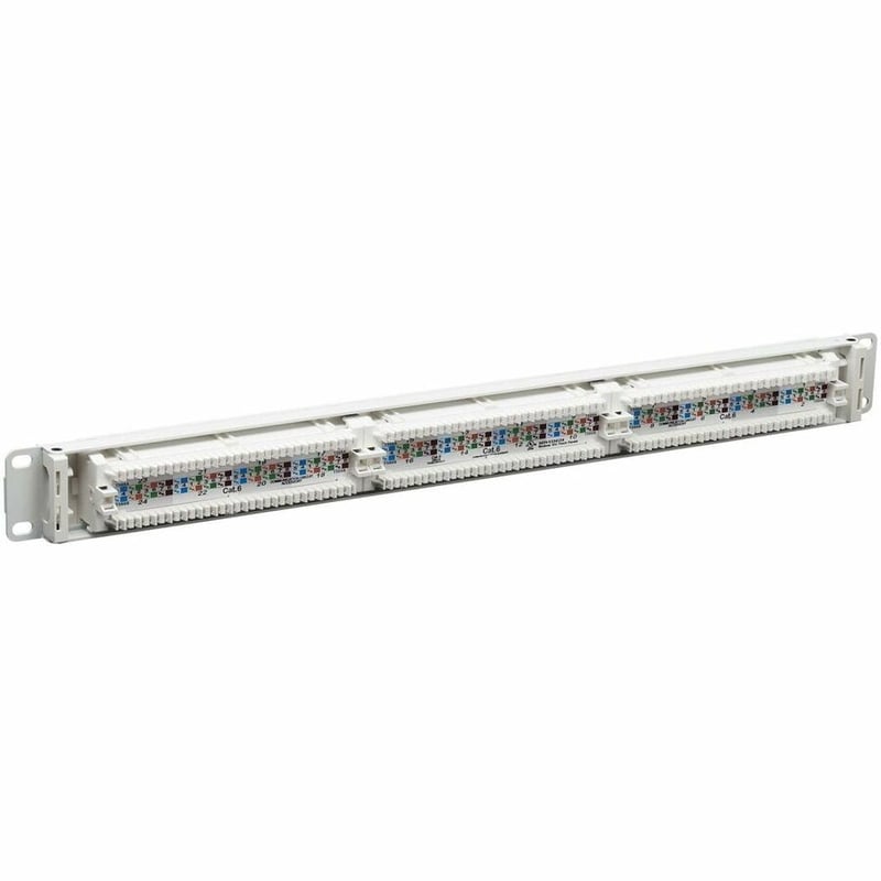 CAT6 PATCH PANEL 24-PORT 4PPOE 110/KRONE 568A/B RJ45 GBE 1U TAA - Thumbnail 5