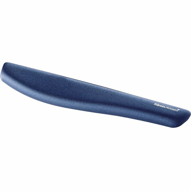 Fellowes PlushTouch Keyboard Wrist Rest with Microban - Blue - Thumbnail 2