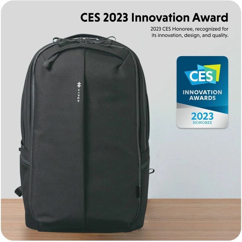 Hyper HyperPack Pro HP20P2BKGL Carrying Case (Backpack) for 12.9" to 16" Apple MacBook - Black - Thumbnail 4