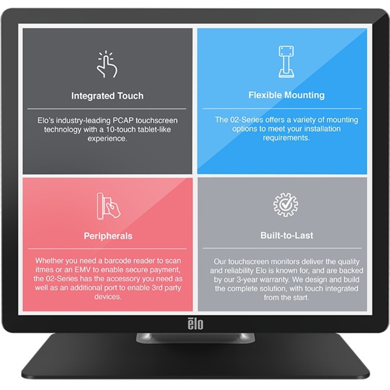 Elo 1902L 19" Class LCD Touchscreen Monitor - 5:4 - 14 ms - Thumbnail 5