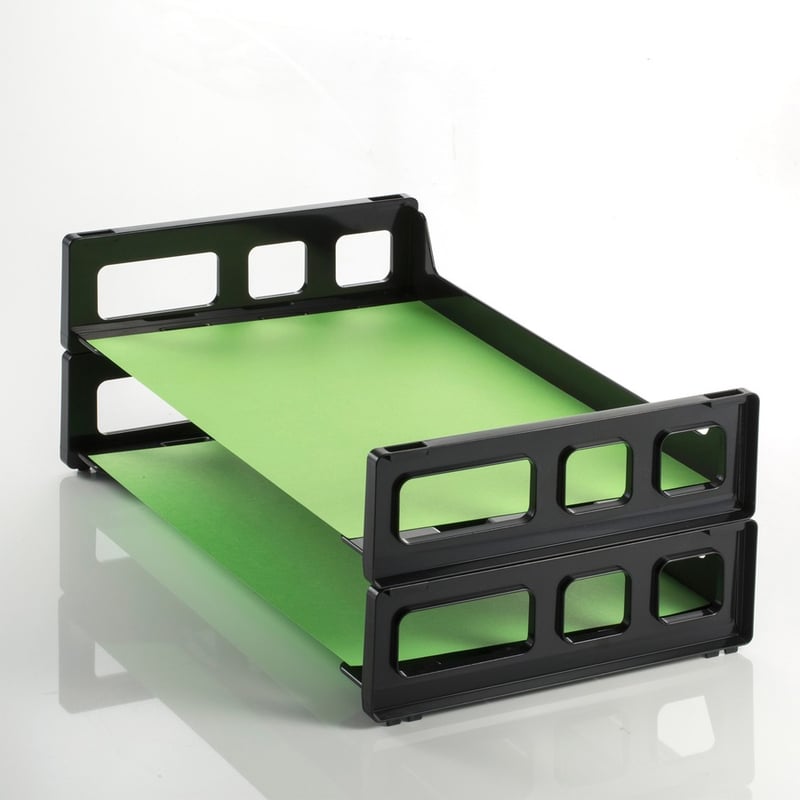 Officemate Side-Loading Desk Trays, 2PK - Thumbnail 3