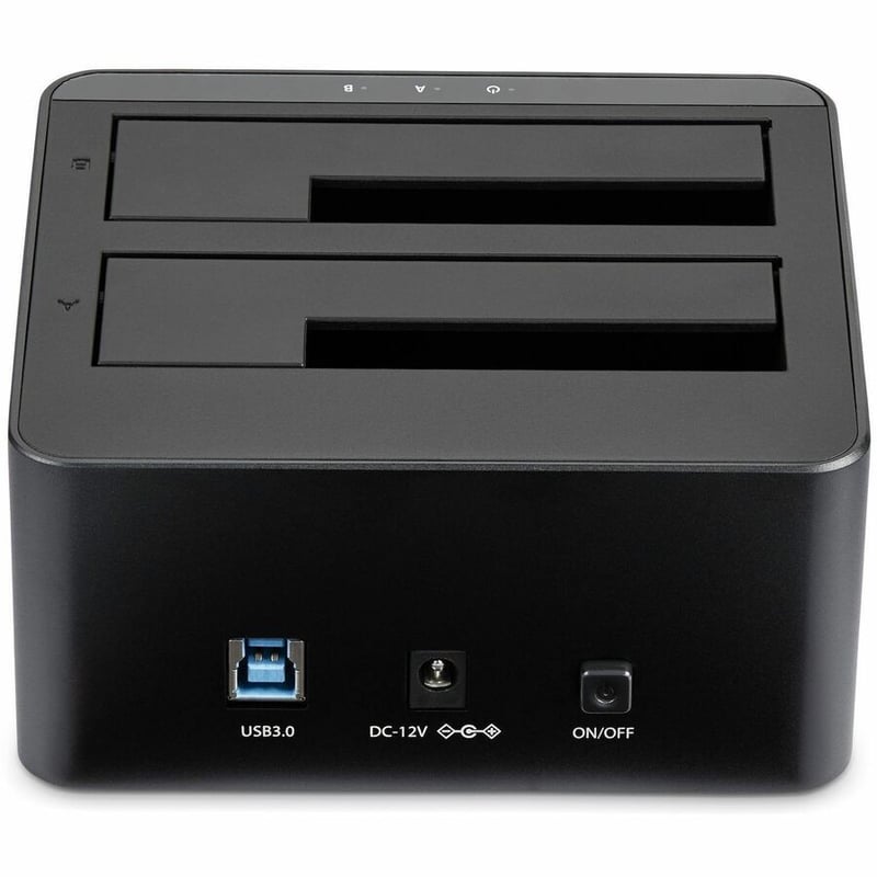 StarTech.com Dual-Bay USB 3.0 to SATA Hard Drive Docking Station, 2.5/3.5" SATA I/II/III, SSD/HDD Dock, USB Hard Drive Bays, Top-Loading - Thumbnail 4