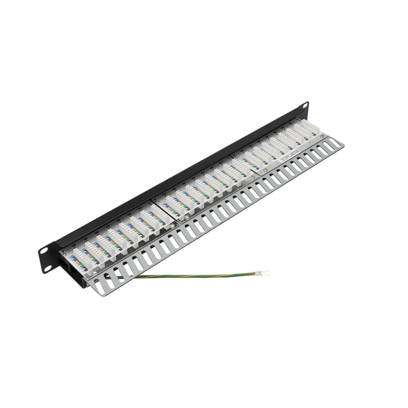Tripp Lite by Eaton Cat5e/Cat6 24-Port Patch Panel - Shielded Krone IDC 568B RJ45 Ethernet 1U TAA - Thumbnail 5