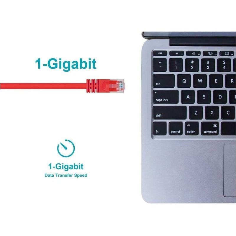 CAT6 BARE COPPER 25FT - RED CROSSOVER - Thumbnail 5