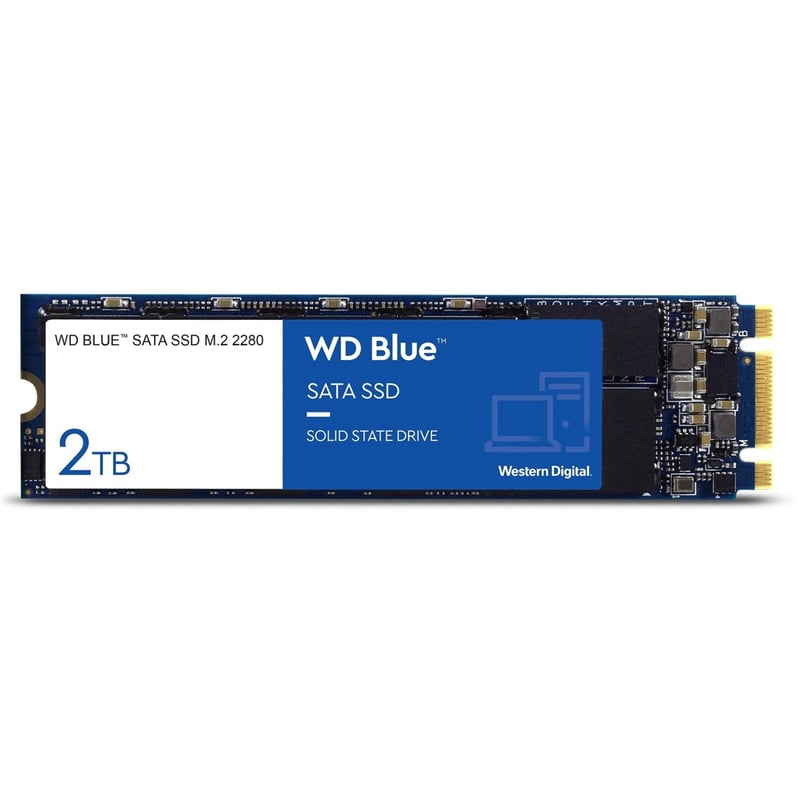 WD Blue 3D NAND 2TB PC SSD - SATA III 6 Gb/s M.2 2280 Solid State Drive - Thumbnail 1
