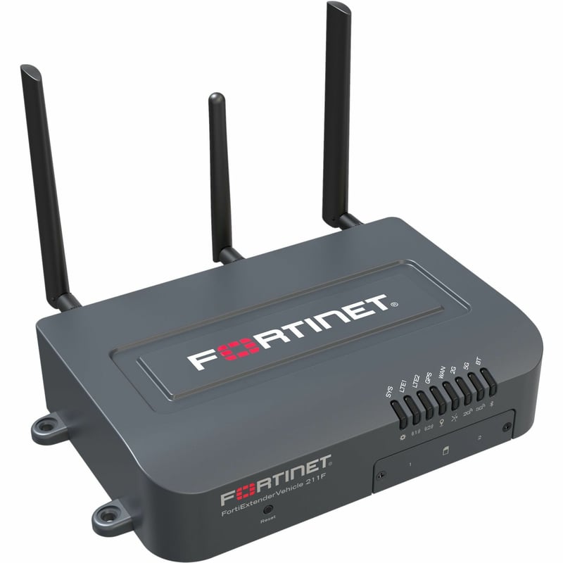 Fortinet FortiExtender FEV-211F Wi-Fi 5 IEEE 802.11a/b/g/n/ac 2 SIM Ethernet, Cellular Modem/Wireless Router - Thumbnail 1