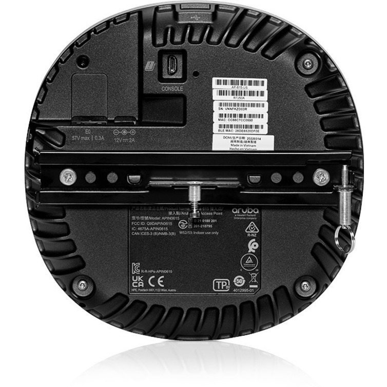HPE AP-615 Tri Band IEEE 802.11 a/b/g/n/ac/ax 3.60 Gbit/s Wireless Access Point - Indoor - Thumbnail 2