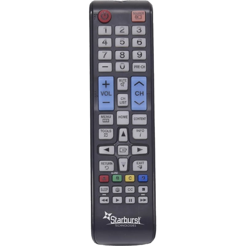 Starburst Samsung Compatible Anti Microbial TV Remote With Back Light Glow Keys - Thumbnail 1