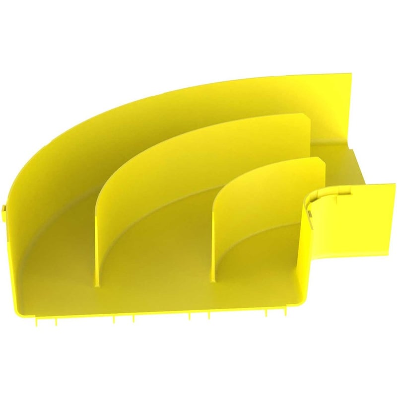 Panduit FiberRunner® Horizontal Right-Angle, 90°, 12x4, Yellow - Thumbnail 4