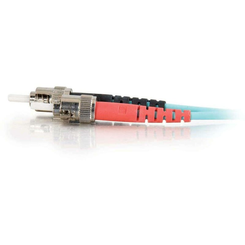 C2G-5m ST-ST 10Gb 50/125 OM3 Duplex Multimode PVC Fiber Optic Cable (LSZH) - Aqua - Thumbnail 4