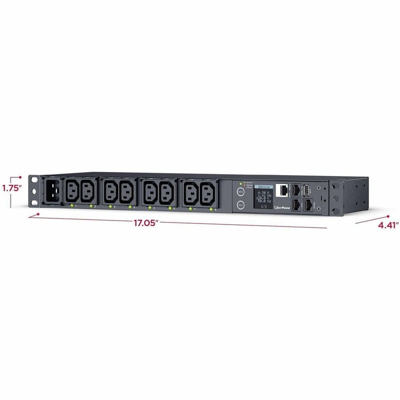 CyberPower PDU41005 Single Phase 100 - 240 VAC 20A Switched PDU - Thumbnail 3