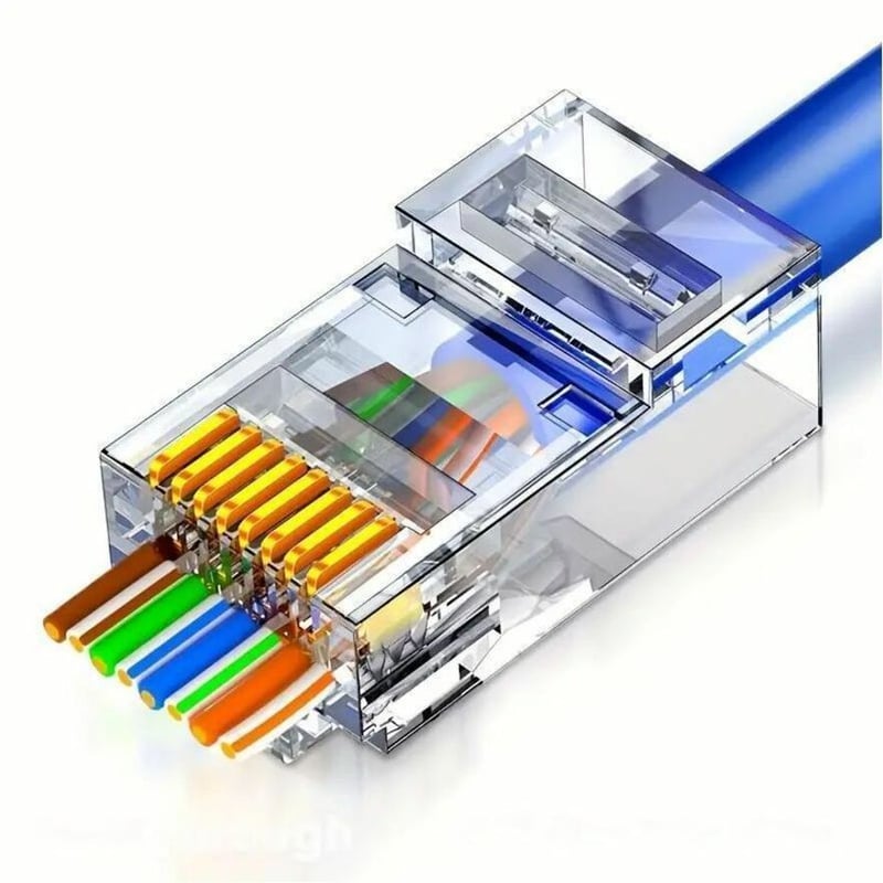 4XEM 100PK Cat6A RJ45 Ethernet Plugs/Connectors - Thumbnail 2