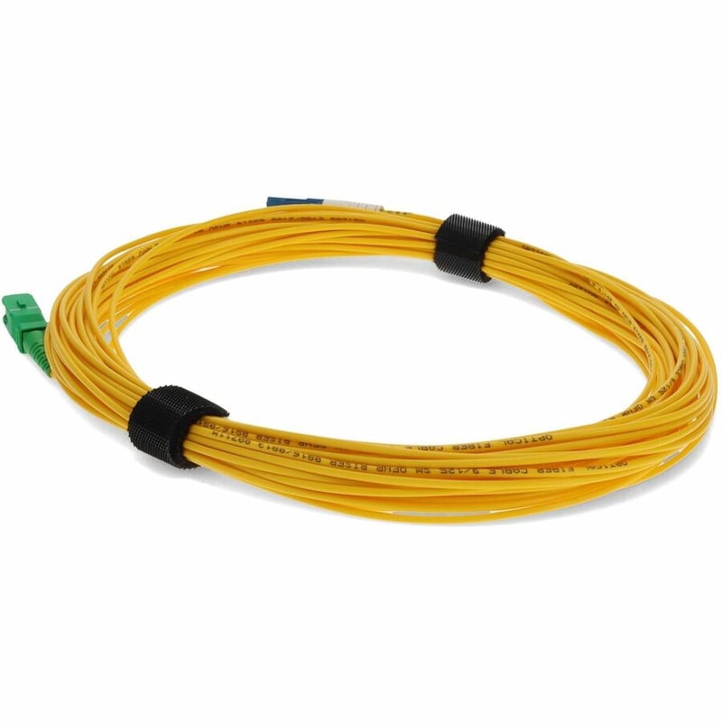 AddOn 20m ASC to LC Yellow OS2 Simplex Microboot, Snagless OFNR (Riser-Rated) SMF Fiber Patch Cable - Thumbnail 3