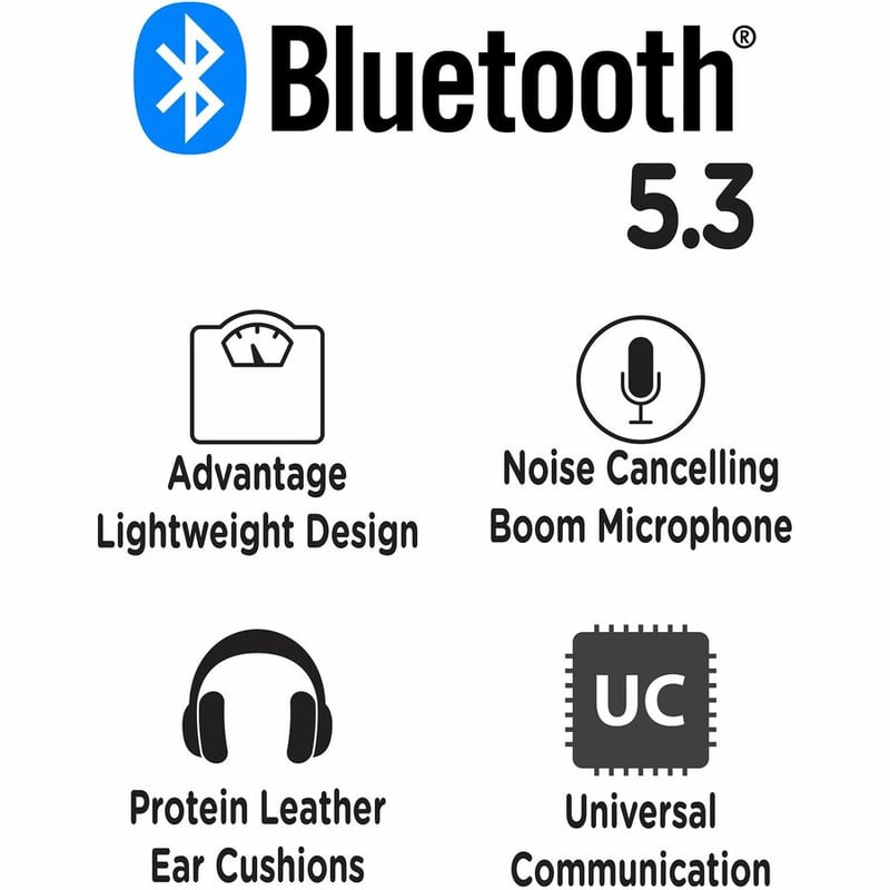 MORPHEUS 360 ADVANTAGE STEREO WIRELESS HEADSET WITH DETACHABLE BOOM MICROPHONE-B - Thumbnail 2