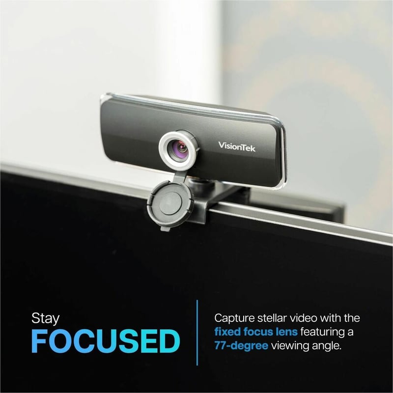 VisionTek VTWC20 Webcam - 30 fps - USB-A - 1920 x 1080 Video - Fixed focus