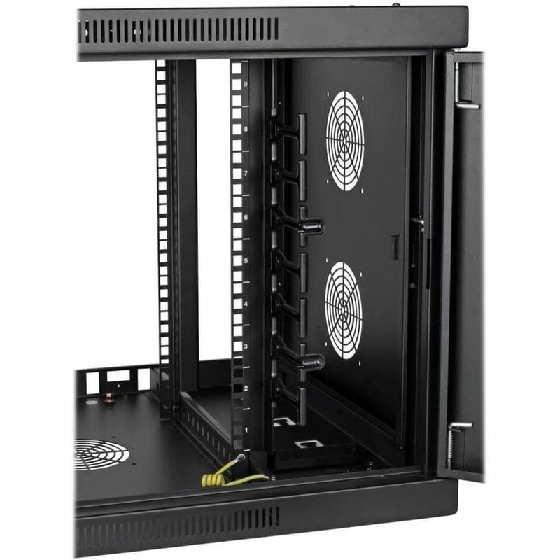 Tripp Lite by Eaton SmartRack 9U Low-Profile Switch-Depth-Plus Wall-Mount Mini Rack Enclosure Wide Acrylic Window - Thumbnail 4