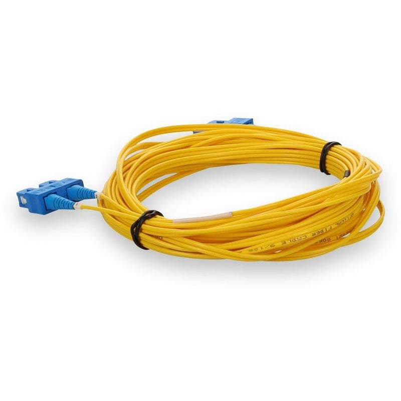 AddOn 1.5m SC to SC Yellow OS2 Duplex Microboot, Snagless OFNR (Riser-Rated) SMF Fiber Patch Cable - Thumbnail 3