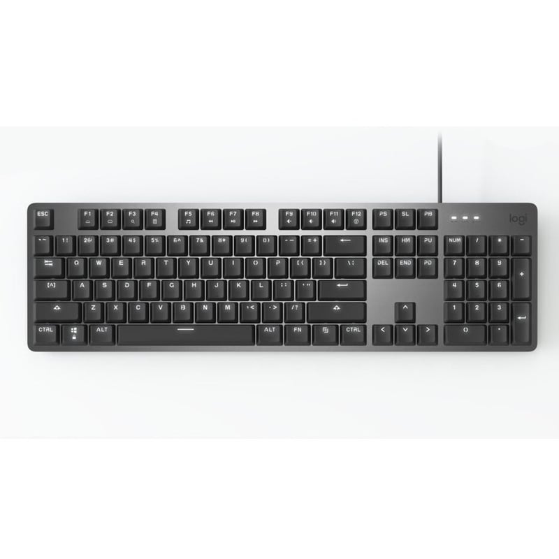 Logitech K845ch Mechanical Illuminated Corded Aluminum Keyboard (Cherry Red) - Brown Box - Thumbnail 5
