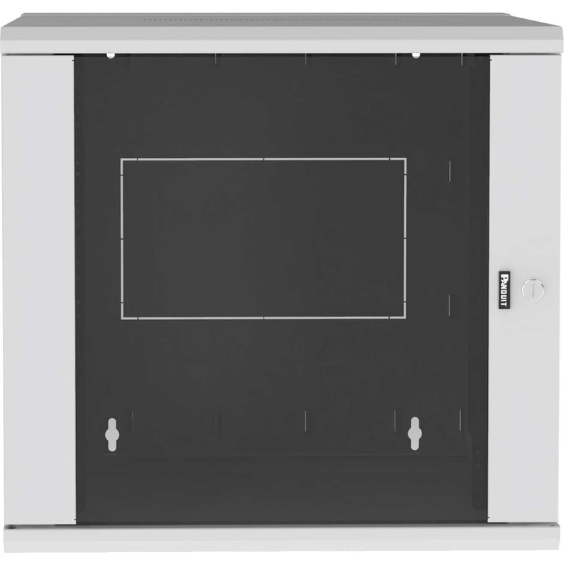 Panduit Wall Mount Cabinet, 12RU, 30" Depth, Windowed Door, White - Thumbnail 2