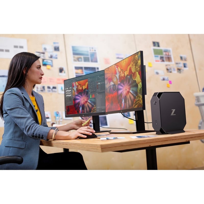 HP Z2 Mini G5 Workstation - 1 x Intel Core i7 10th Gen i7-10700 - 32 GB - Mini PC - Thumbnail 4