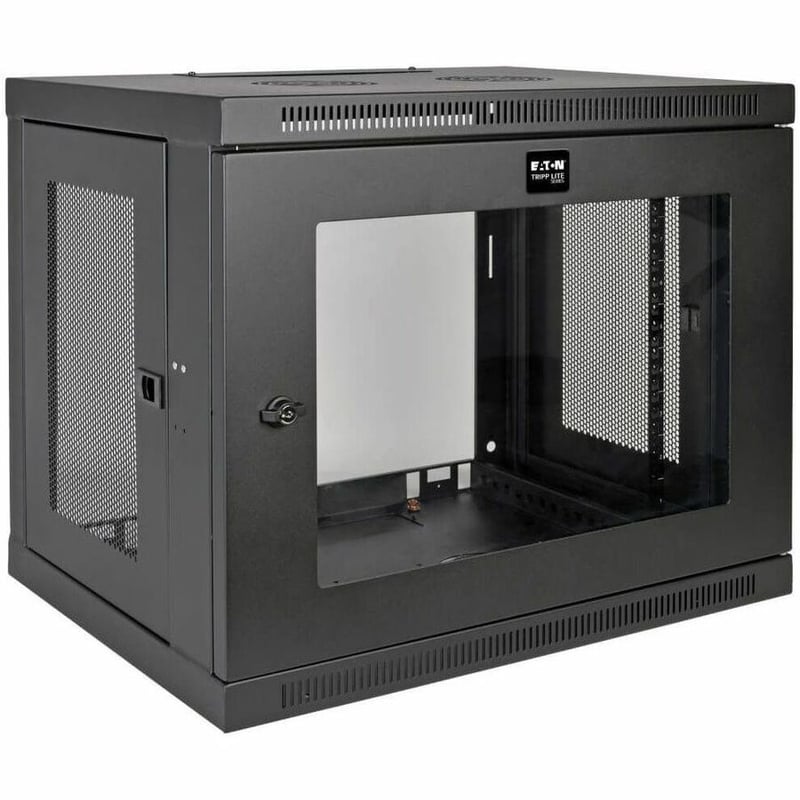 9U WALL MOUNT RACK ENCLOSURE SERVER CABINET W GLASS ACRYLIC DOOR - Thumbnail 1