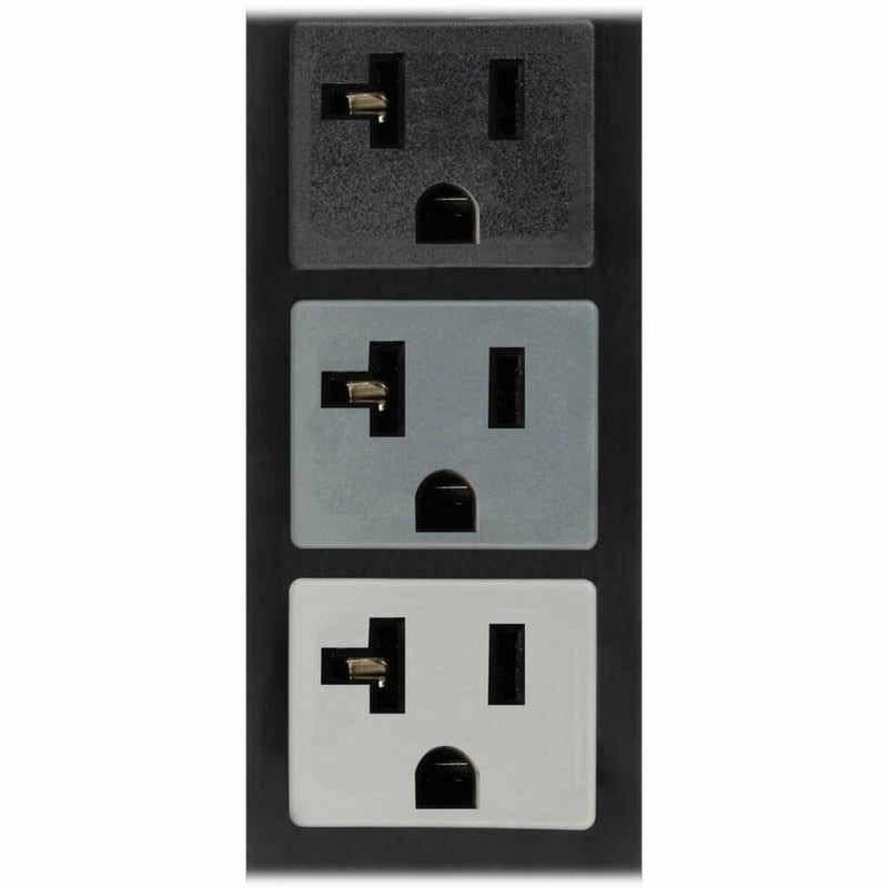 Tripp Lite by Eaton PDU 5.7kW 3-Phase Basic PDU - 42 NEMA 5-15/20R 120V Outlets 208V L21-20P Input 6 ft. Cord 70 in. 0U Rack TAA - Thumbnail 4