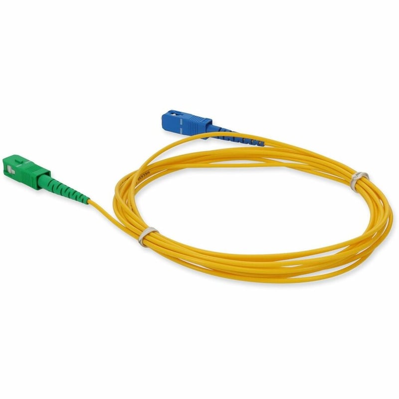 AddOn 2m ASC (Male) to SC (Male) Yellow OS2 Simplex Fiber OFNR (Riser-Rated) Patch Cable - Thumbnail 3