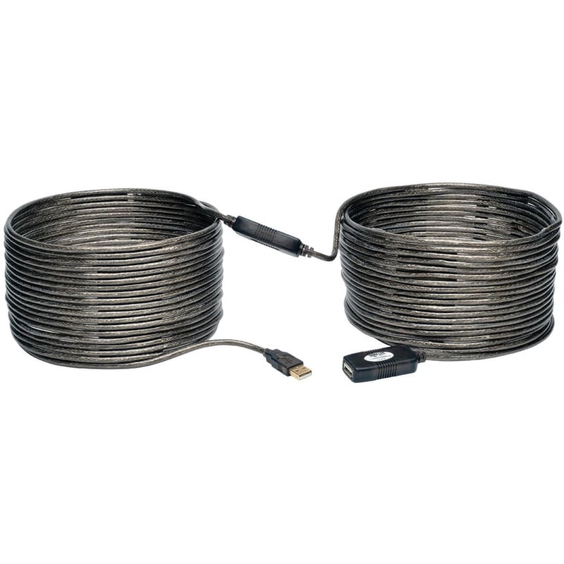 Tripp Lite by Eaton 20M USB 2.0 Hi-Speed Active Extension Repeater Cable USB-A M/F 65ft 20 Meter - Thumbnail 1