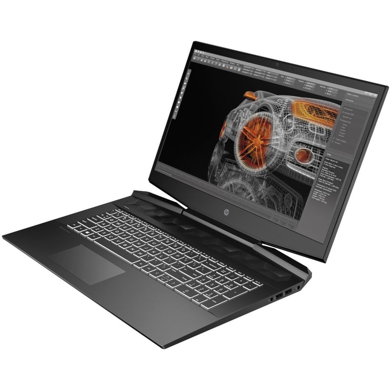 HP Pavilion Gaming 15-dk0000 15-dk0030nr 15.6" Gaming Notebook - Intel Core i7 9th Gen i7-9750H - 8 GB - 256 GB SSD - Shadow Black, Green Chrome - Thumbnail 5