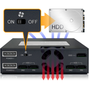 Icy Dock MB994IKO-3SB Drive Enclosure for 5.25" - Serial ATA/600 Host Interface Internal - Black - Thumbnail 3