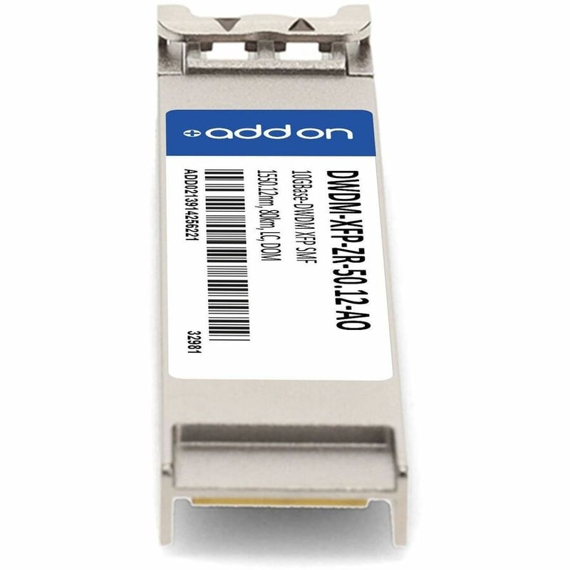 AddOn Cisco® DWDM-XFP-ZR-50.12 Compatible TAA 10GBase-DWDM XFP Transceiver 100GHz (SMF, 1550.12nm, 80km, LC, DOM) - Thumbnail 4