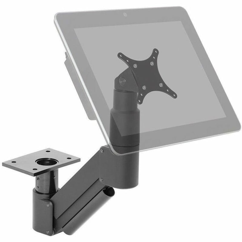 HAT Design Works 3520-250-104 Desk Mount for Monitor, Touchscreen Monitor - Vista Black - Landscape/Portrait - Thumbnail 1
