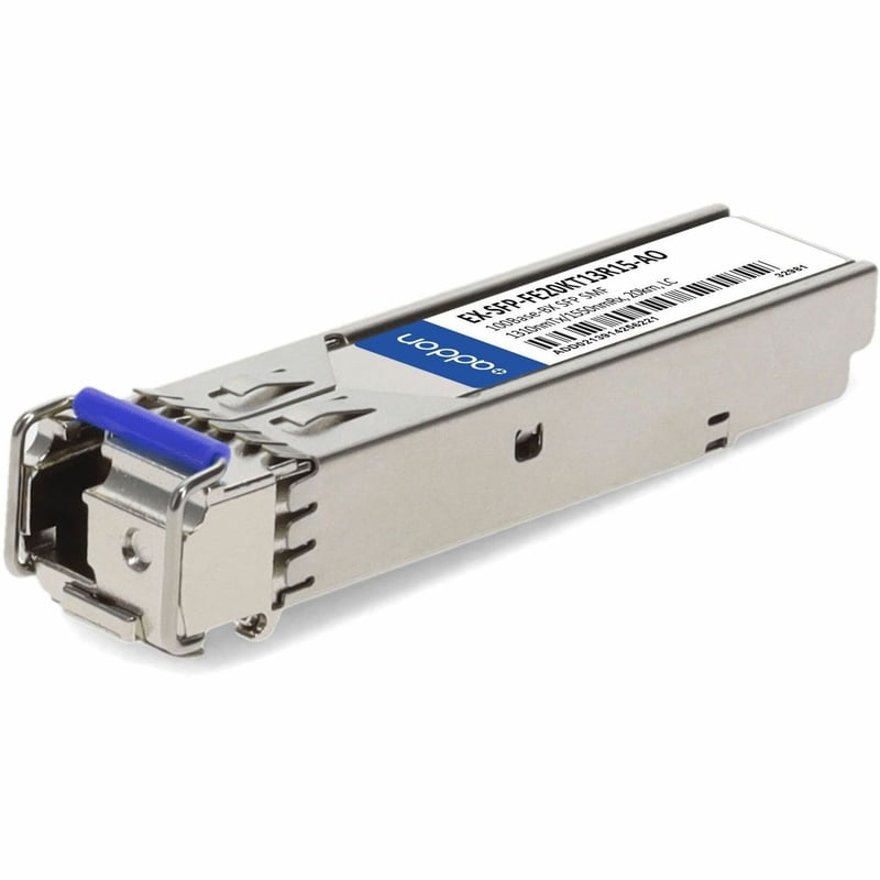 AddOn Juniper Networks® EX-SFP-FE20KT13R15 Compatible TAA 100Base-BX SFP Transceiver (SMF, 1310nmTx/1550nmRx, 20km, LC) - Thumbnail 1