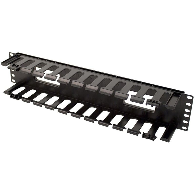 Rack Solutions 2U Horizontal Plastic Cable Duct With Cover (3.5in Deep) - Thumbnail 2