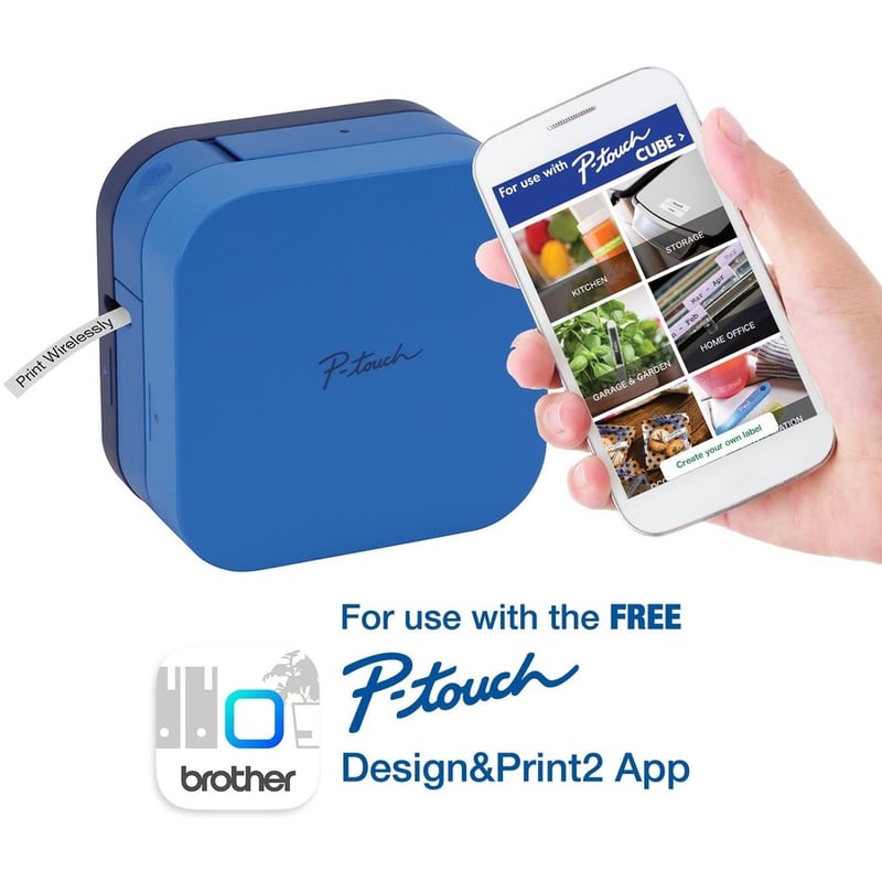Brother P-touch CUBE, White - Thumbnail 3
