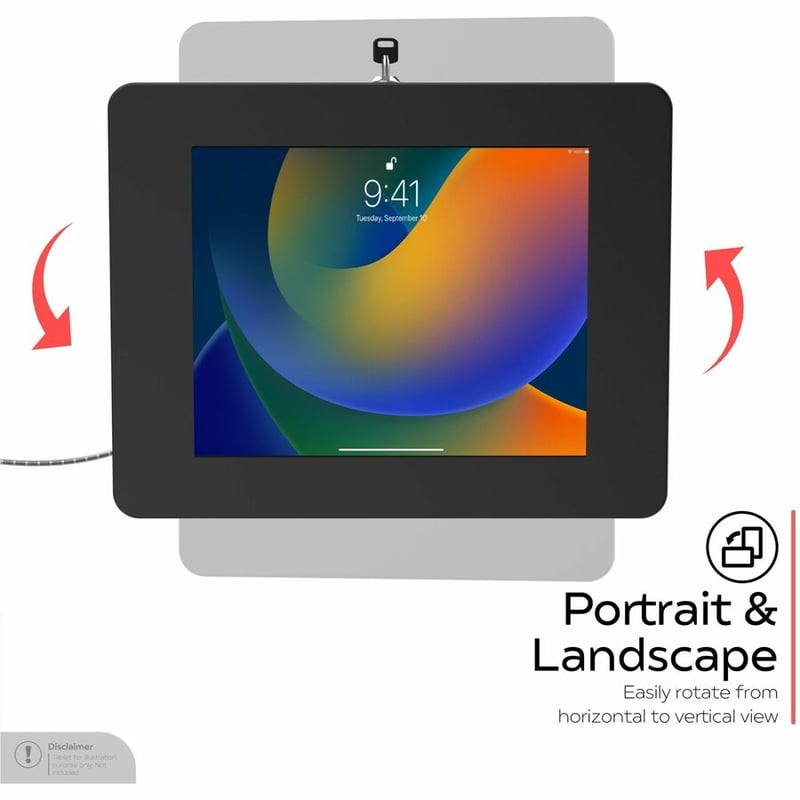 CTA Digital Heavy-Duty Magnetic Mount with Universal Paragon Security Tablet Holder - Thumbnail 2