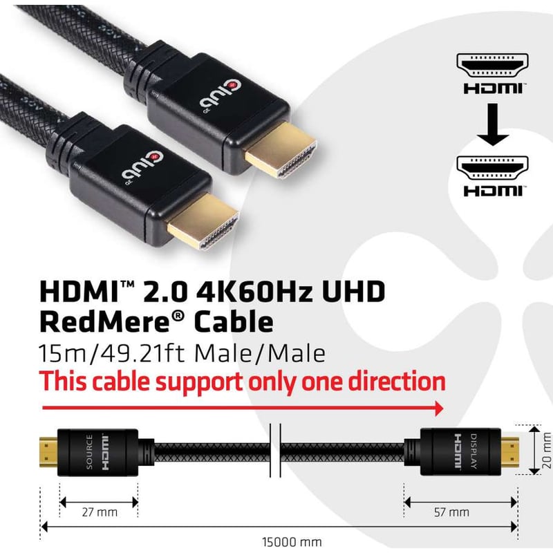 Club 3D CAC-2313 HDMI Audio/Video Cable With Ethernet - Thumbnail 4