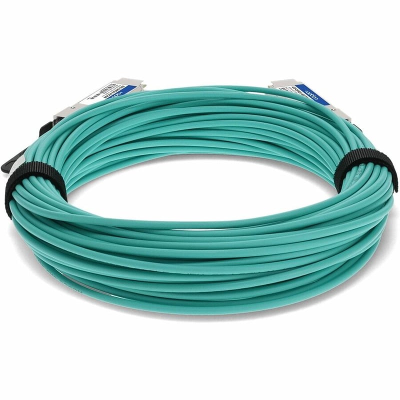 AddOn Arista Networks AOC-Q-Q-40G-20M to Juniper Networks JNP-40G-AOC-20M Compatible TAA Compliant 40GBase-AOC QSFP+ to QSFP+ Active Optical Cable (850nm, MMF, 20m) - Thumbnail 4