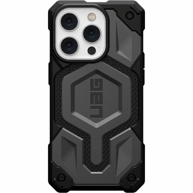 Urban Armor Gear Monarch Pro Kevlar® iPhone 14 Pro Case - Kevlar Silver - Thumbnail 5
