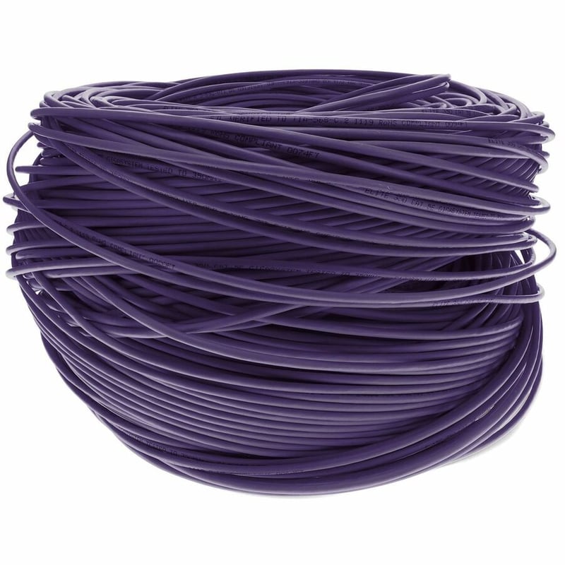 ADDON 1000FT PURPLE CAT5E UTP PLENUM COPPER PATCH CABLE - Thumbnail 5