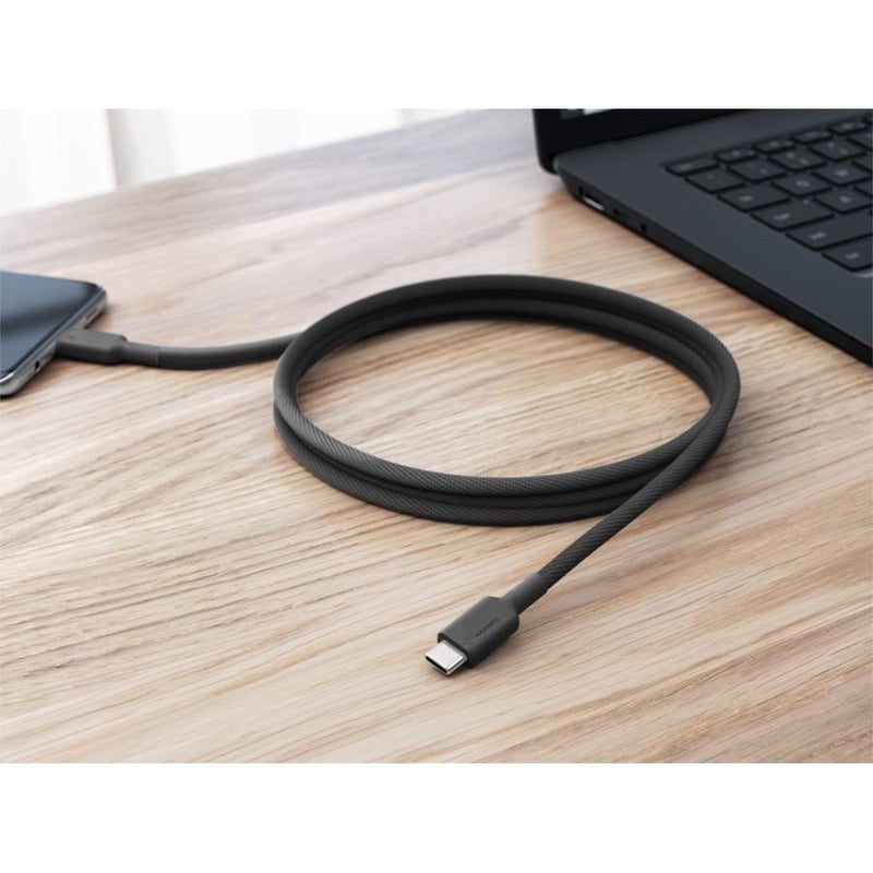 ALOGIC Elements PRO USB-C to USB-C cable - Male to Male - 2m - USB 2.0 - 5A - 480Mbps OD: 4.0 - Black - Thumbnail 3