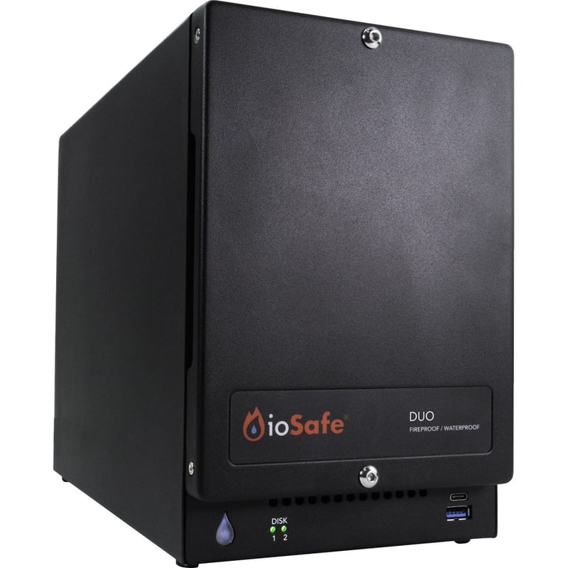 ioSafe Duo 16TB RAID 1 USB 3.2 Fireproof/Waterproof Desktop Hard Drive - Thumbnail 4