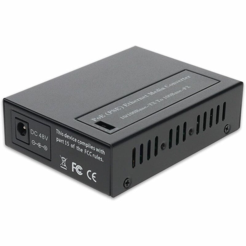 AddOn 10/100Base-TX(RJ-45) to 100Base-BXD(SC) BiDi SMF 1550nm/1310nm 20km POE Media Converter - Thumbnail 2