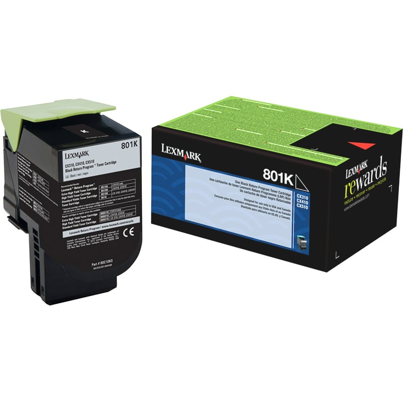 Lexmark Unison 801K Toner Cartridge - Thumbnail 1