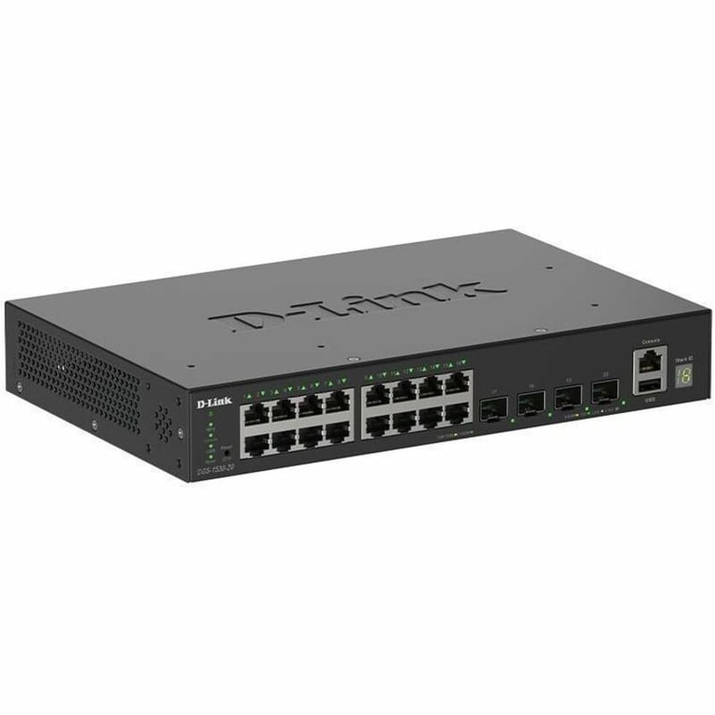 16 X 1G RJ45 + 4X10G SFP+ STACKABLE STACKABLE SMART SWITCH - Thumbnail 2