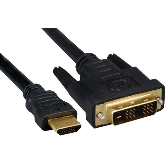 3FT HDMI TO DVI-D (18+1) CABLE HDMI MALE TO DVI MALE, DVI-D SINGLELINK TO HDMI C